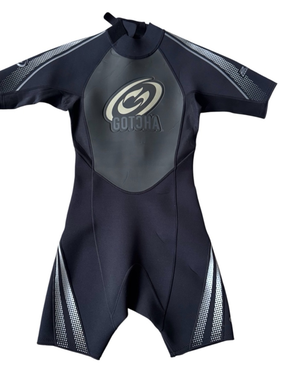 Gotcha Springsuit Wetsuit Mens Small Black 2.2mm Titanium Short Sleeve Surf